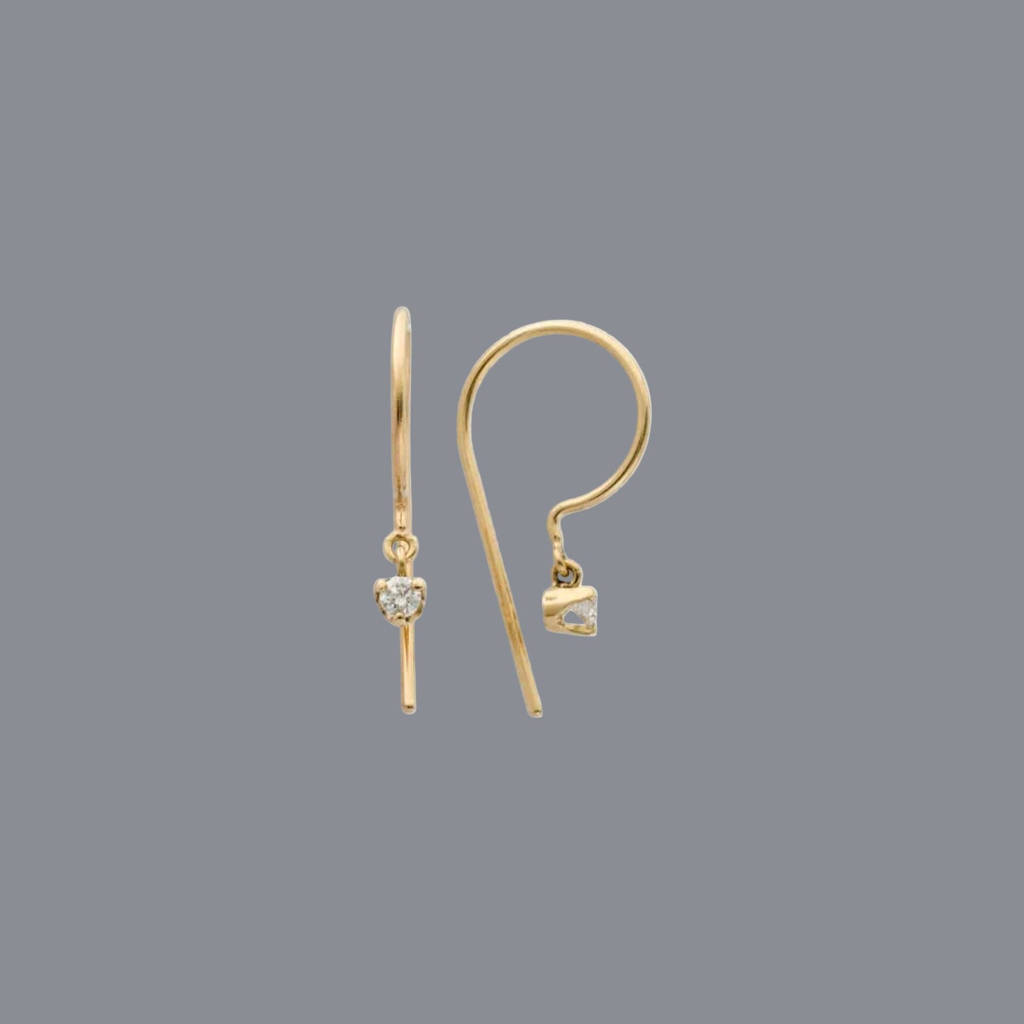 Diamond Loopdie in 14k White Gold - Petra Star