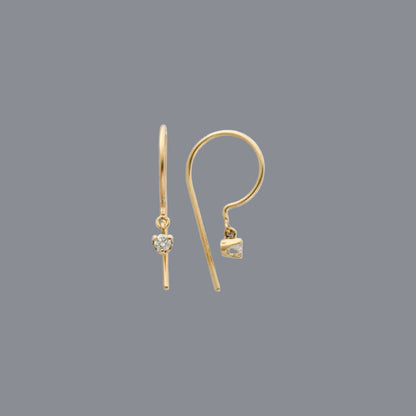 Diamond Loopdie in 14k White Gold - Petra Star