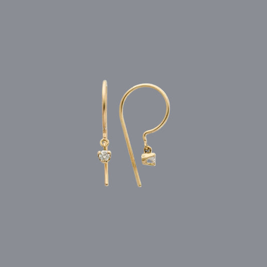 Diamond Loopdie in 14k White Gold - Petra Star