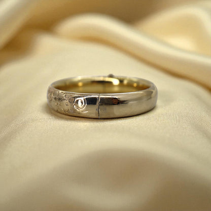 Victorian Gold-Filled Floral Engraved Bangle Bracelet – Antique Hollow Tube Construction - Petra Star