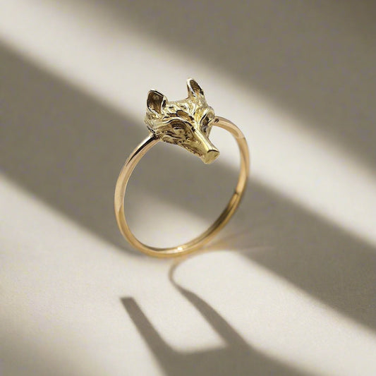 Vintage Fox Ring in 14k Gold - Petra Star