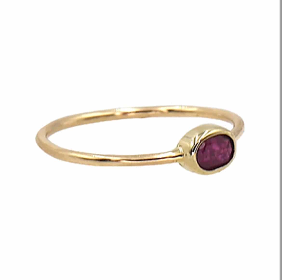 Petra Star Endurance Ruby Ring featuring a prominent red ruby gemstone set in a sleek silver band.