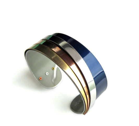 Tesla Mixed Metal Cuff