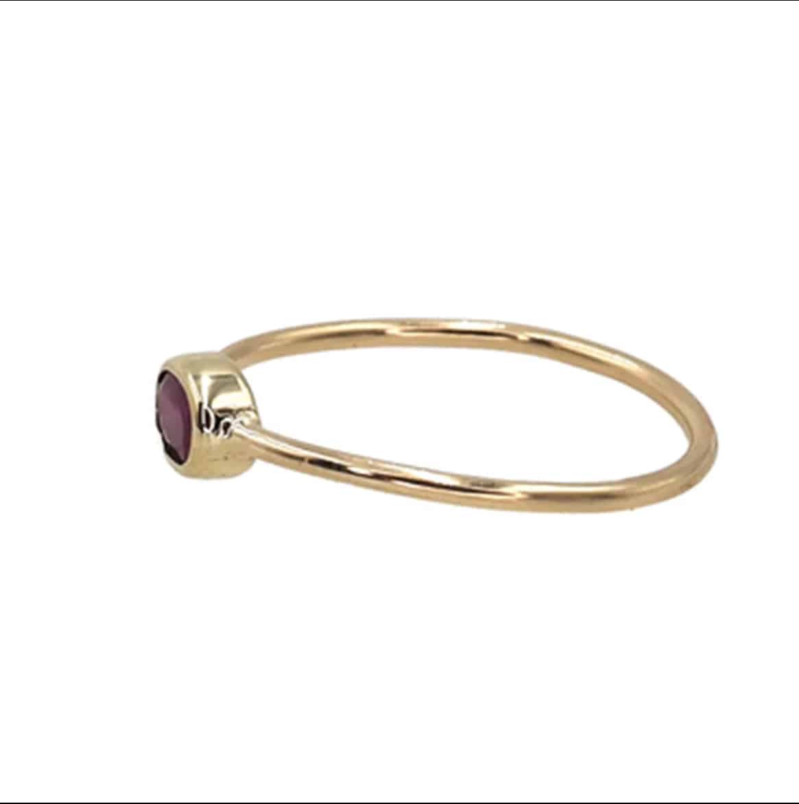 Petra Star Endurance Ruby ring featuring a vibrant red ruby gemstone set in a sleek silver band.
