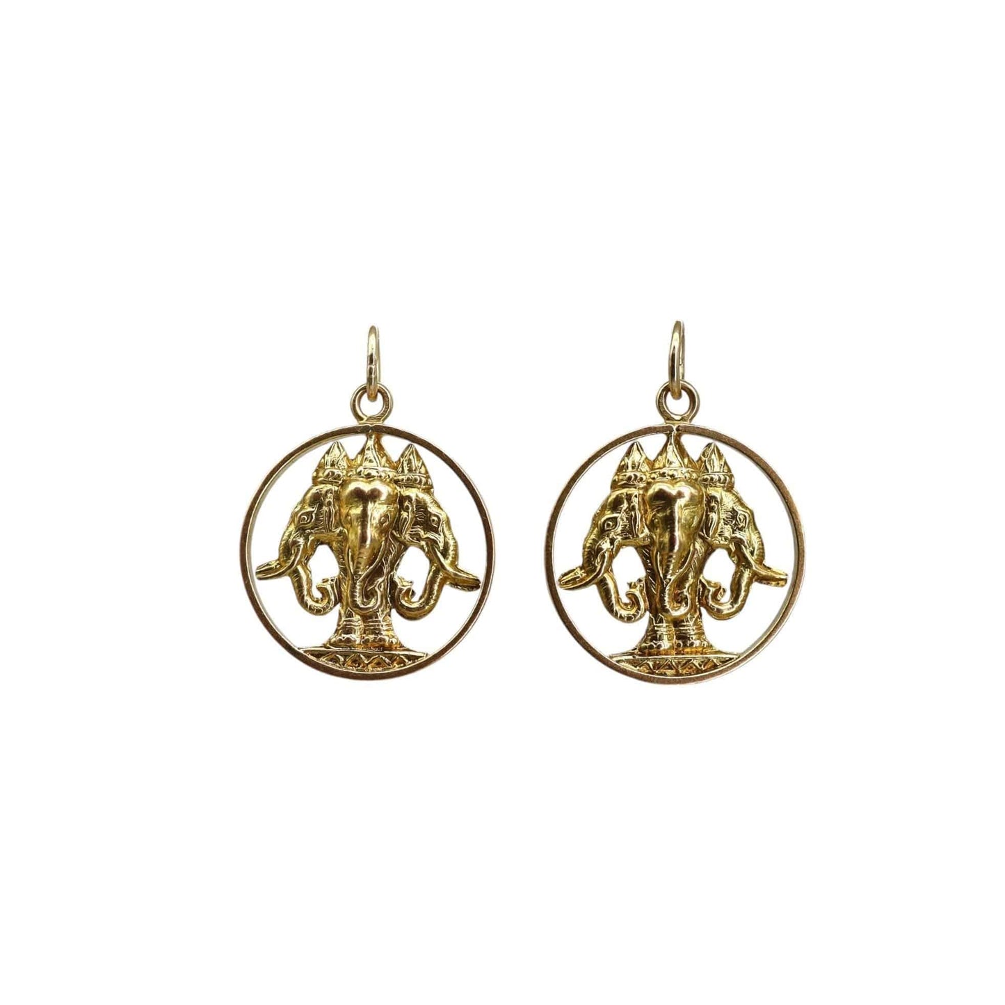 Vintage 14K Yellow Gold Medallions Circa 1950