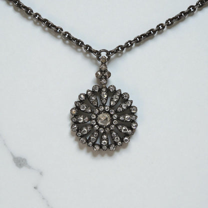 Georgian Rose Cut Diamond Pendant