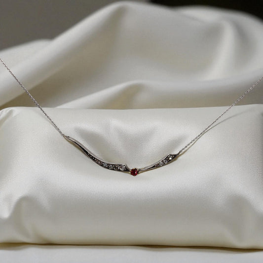 Georgian Diamond & Spinel Necklace