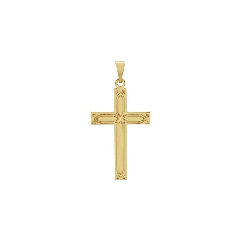 Engraved Cross in 14k