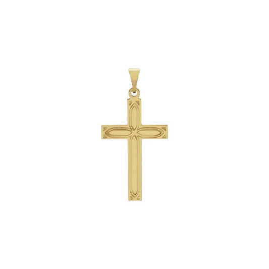 Engraved Cross in 14k