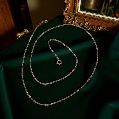 Vintage 28" Gold Filled Curblink Chain - Petra Star