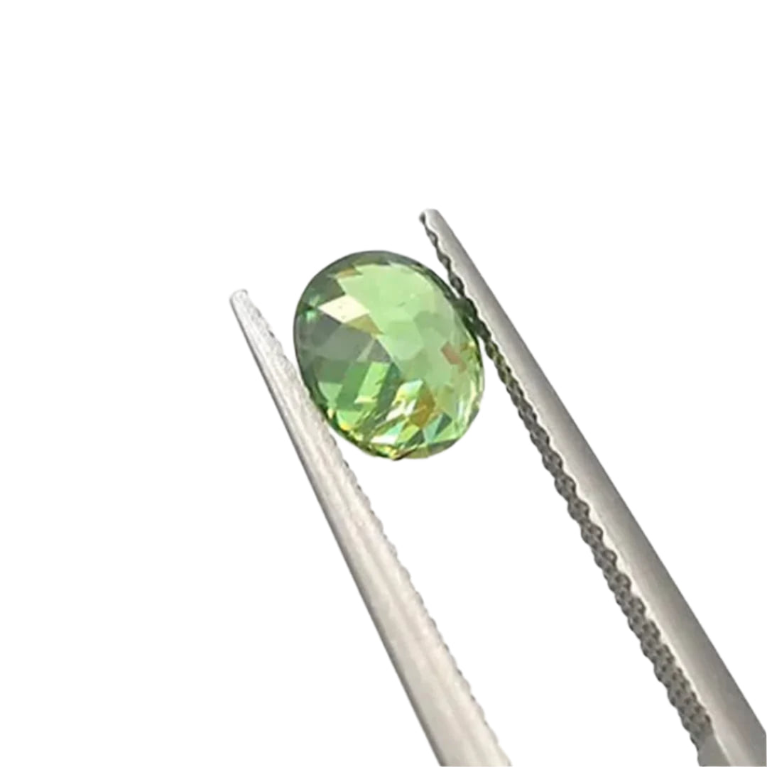 Demantoid Garnet 1.28 ct Oval Faceted AGL Laboratory Certified - Petra Star