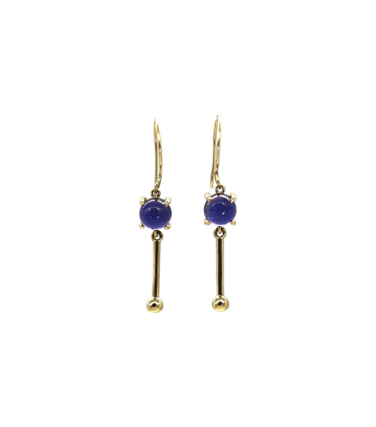 Gumdrop Iolite Drop Earrings