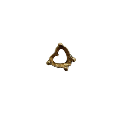 Custom Heart Shape Sapphire Pendant | Repurposed 14k Yellow Gold | Sentimental Jewelry Conversion - Petra Star