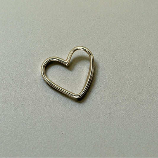 Petra Star Signature Heart Split Ring Charm Holder Connector