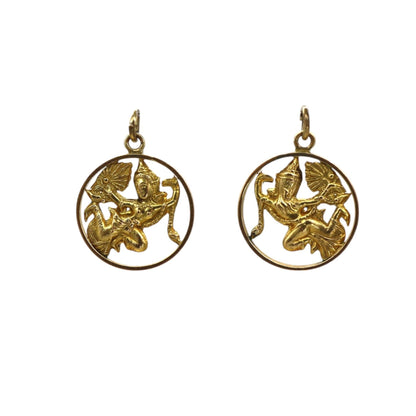 Vintage 14K Yellow Gold Medallions Circa 1950