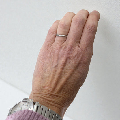 Vintage Platinum Band with Milgrain Edge 2.5MM Wide