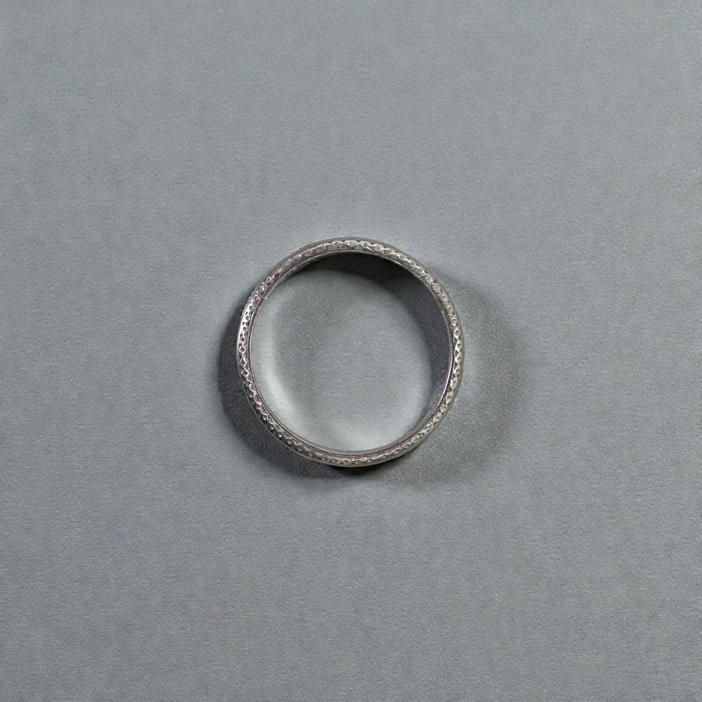 Art Deco Band in Platinum Dated 11.28.23 Size 6 - Petra Star