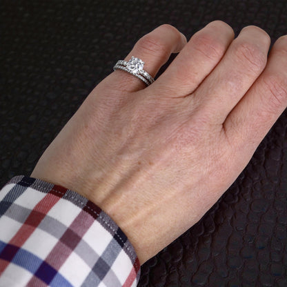 Shared Prong Engagement Ring Remount - Petra Star