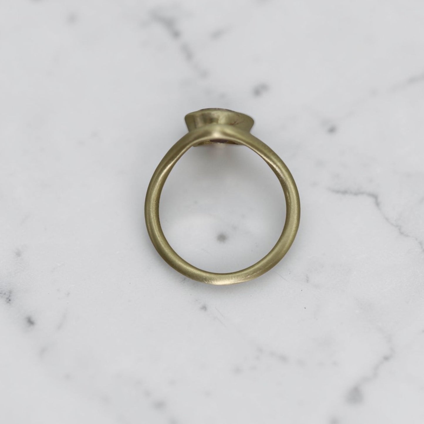 Lavender Zircon Pear Ring – Rare Australian Earth-Mined 2.16ct in 14k Yellow Gold - Petra Star