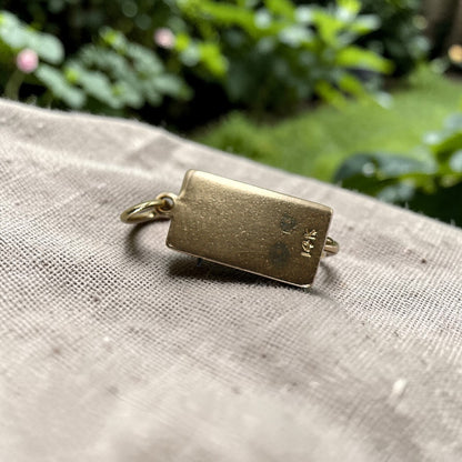 Vintage 14k Gold Mousetrap Charm – Mid-Century Whimsy - Petra Star