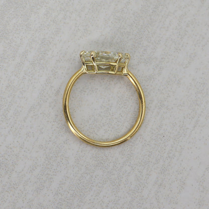 East-West Marquise Diamond Ring in Recycled 22k & 18k Gold (GIA Lab Report, Customizable)