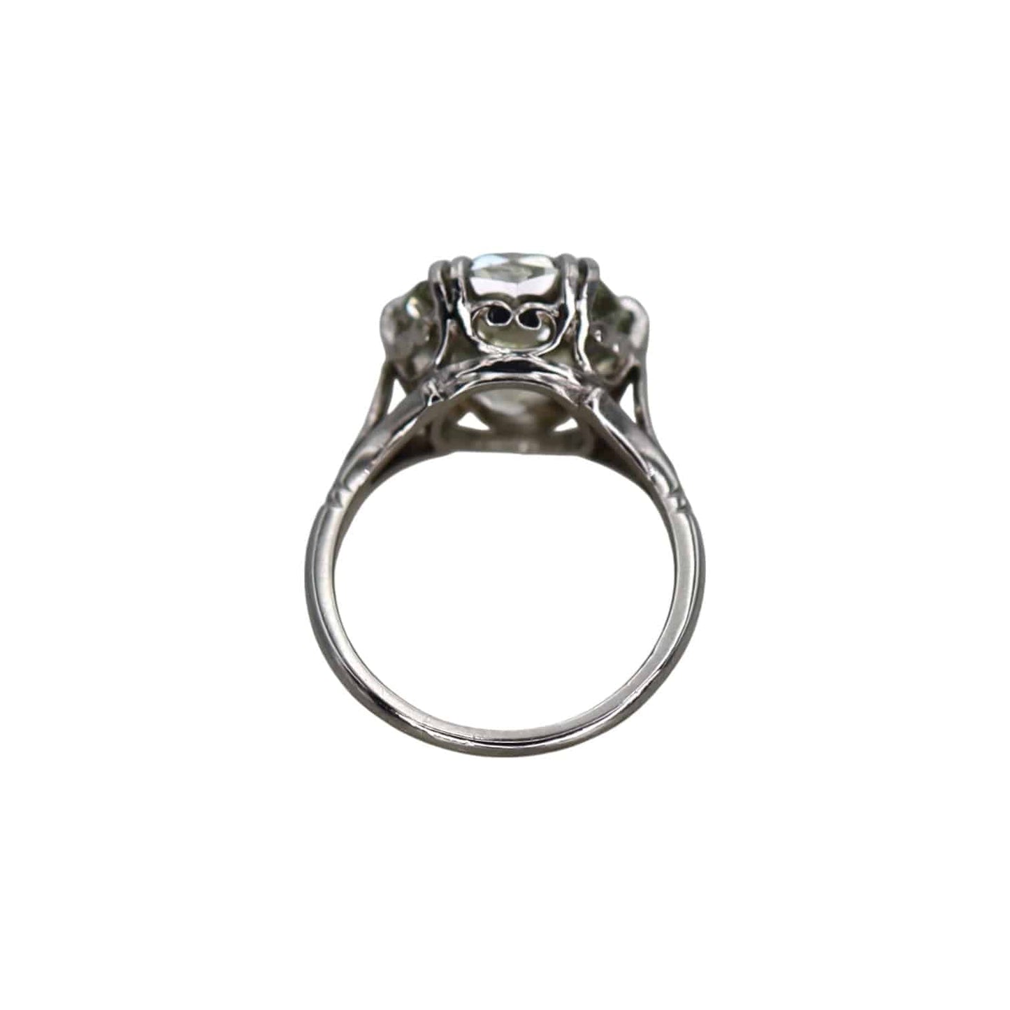 7.57 ct Old Mine Cut Diamond Ring set in the Original Platinum 1915 Ring - Petra Star