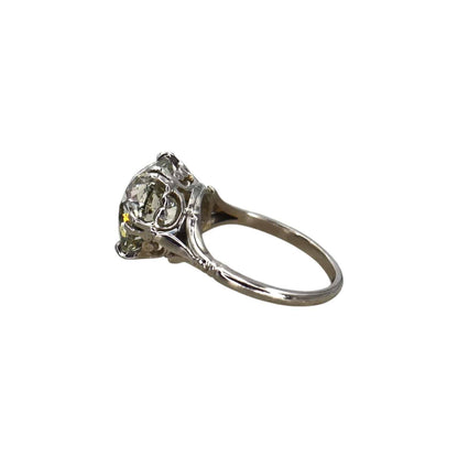 7.57 ct Old Mine Cut Diamond Ring set in the Original Platinum 1915 Ring - Petra Star