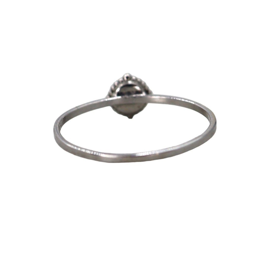 Platinum & Upcycled Diamond Solitaire Ring – Ornate Bezel | Petra Star - Petra Star