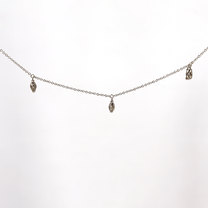 Petra Star marquise diamond necklace featuring a delicate chain and a sparkling marquise-cut diamond pendant.