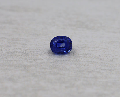 No Heat Sri Lankan 3.70 cts Antique Cushion Cut Sapphire