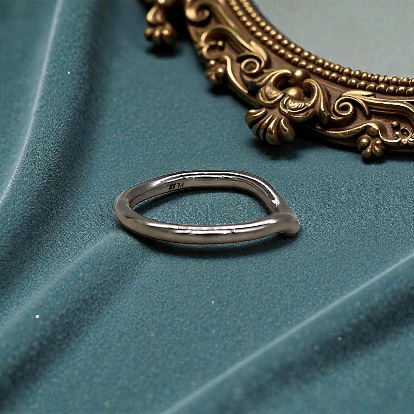 Petra Star Snuggle Band Platinum 2MM Curved Band - Petra Star