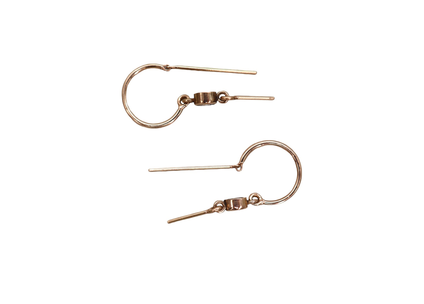 Bling Earrings in 14k Rose Gold