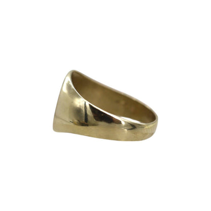 Vintage Signet Ring in 10k Yellow Gold 11 x 10 MM Signet Ring