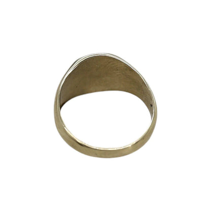 Vintage Signet Ring in 10k Yellow Gold 11 x 10 MM Signet Ring