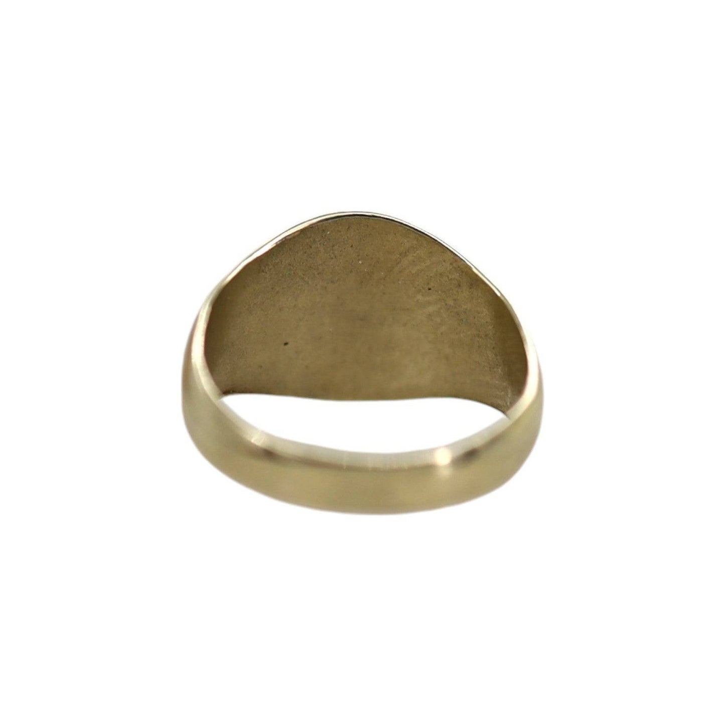 Vintage Signet Ring in 10k Yellow Gold 11 x 10 MM Signet Ring