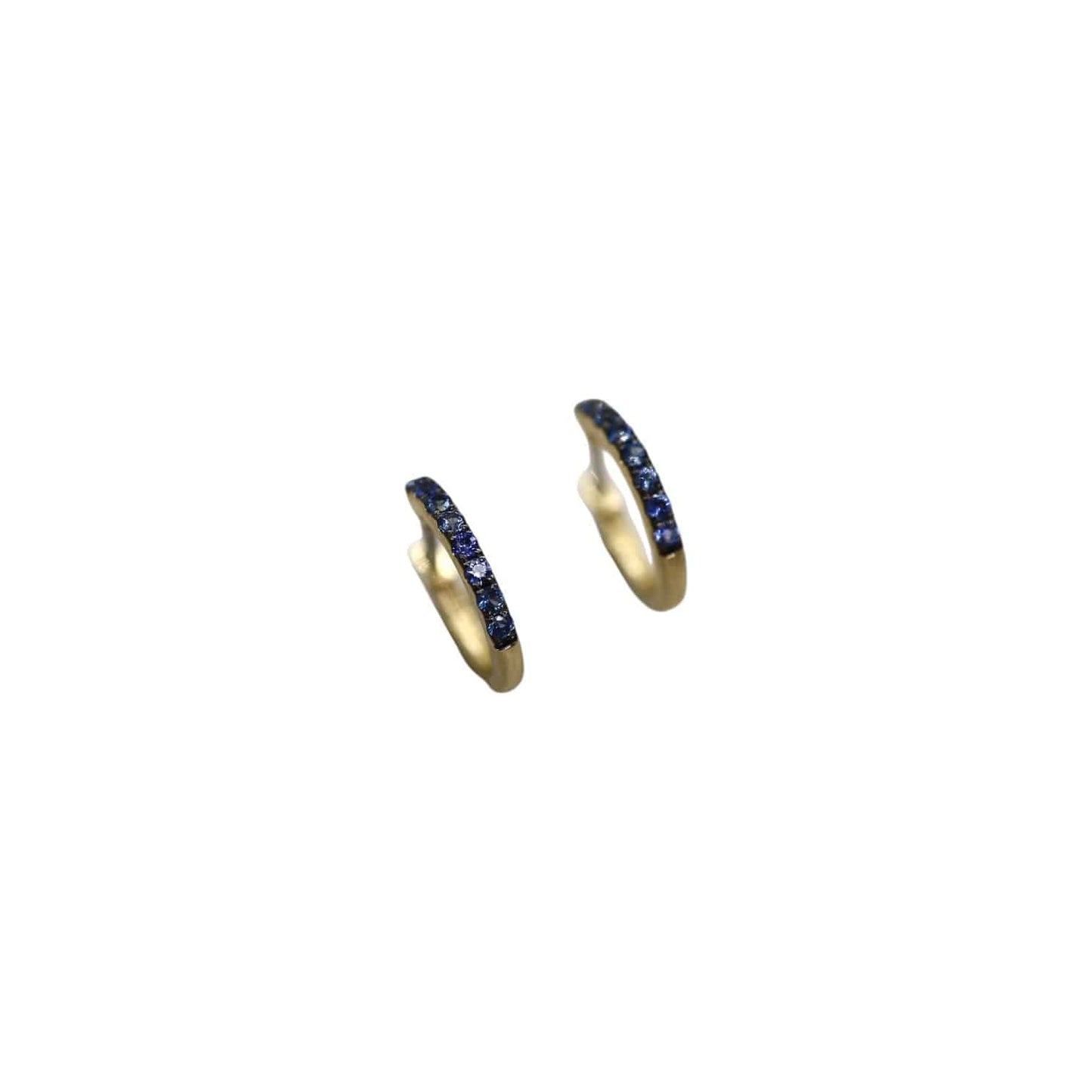 Sapphire Huggie Earring in 14k Gold