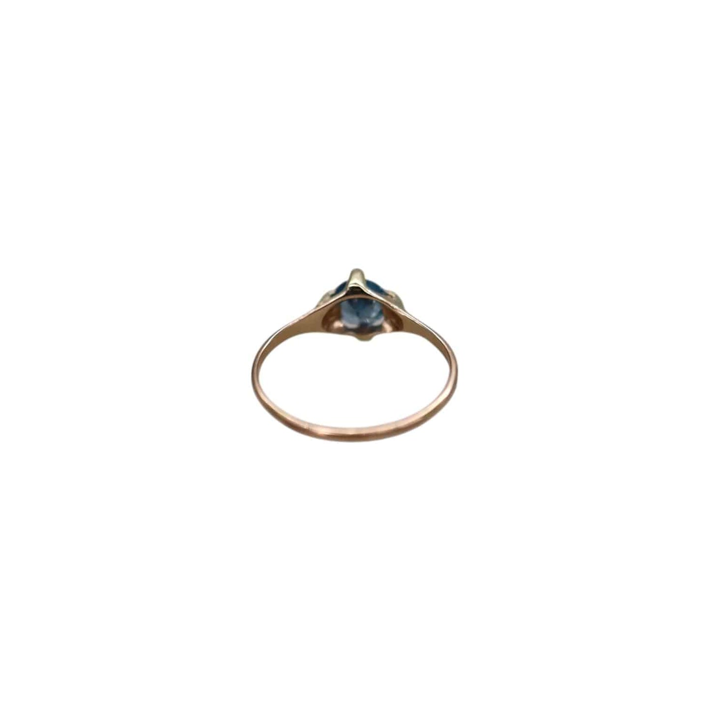 Art Deco Blue Zircon Ring