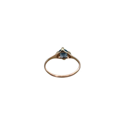 Art Deco Blue Zircon Ring