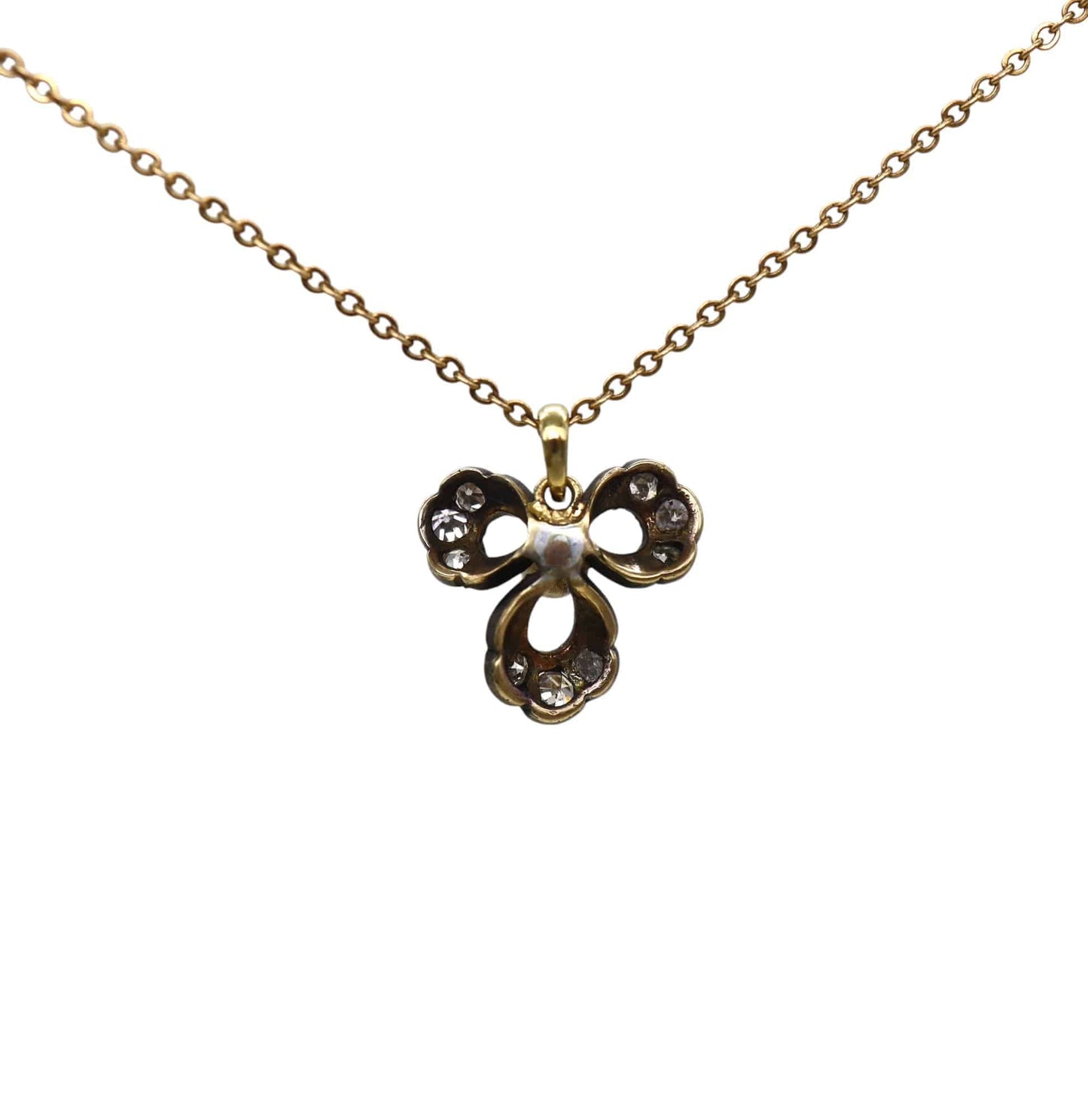 Georgian Diamond Flower Pendant