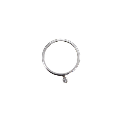 Upcycled, Antique-Inspired Diamond Charm Ring - Petra Star