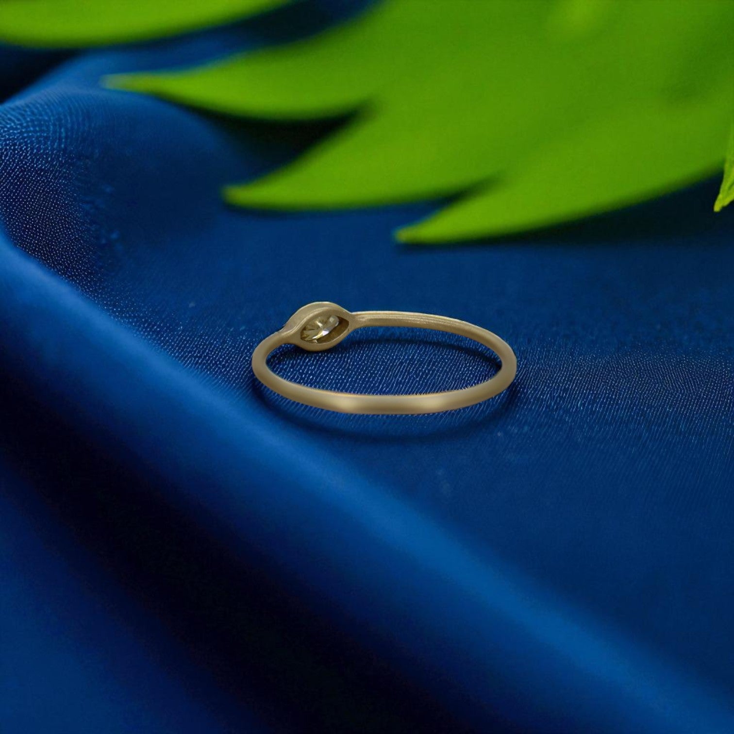 Yellow Diamond Marquise Stacker - Petra Star