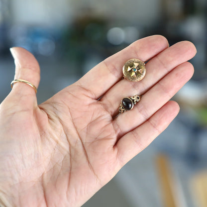 Victorian Garnet Ring - Petra Star