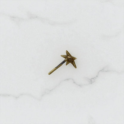 Victorian Star Earring Single Stud with Pearls 14K - Petra Star