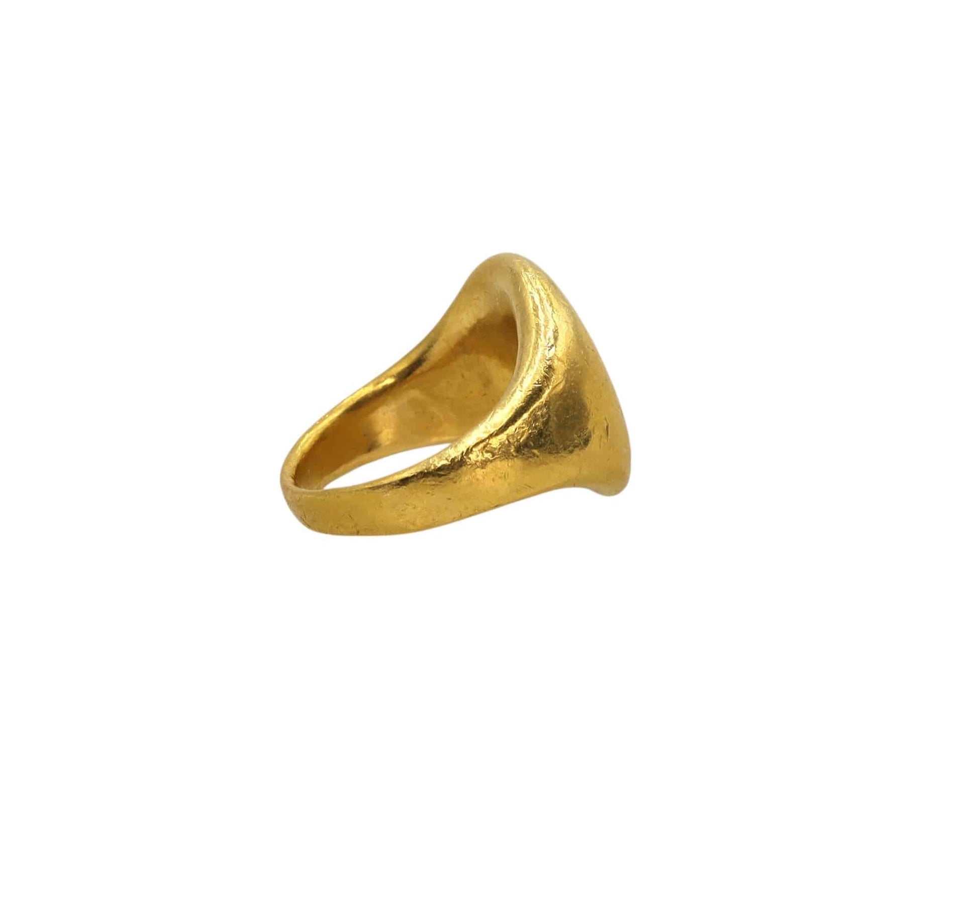 Ancient Intaglio Ring in 22k Buttery Gold - Petra Star