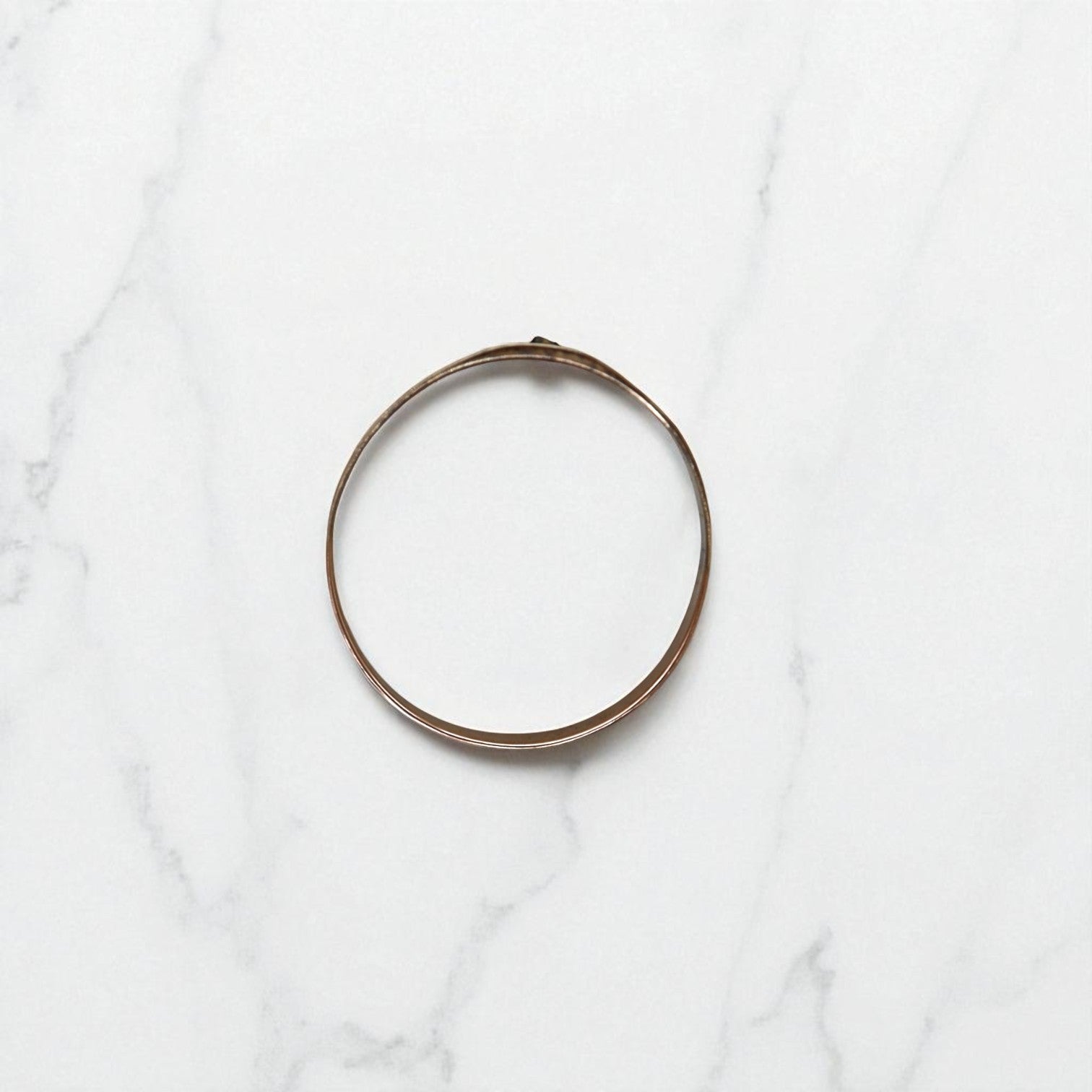 Victorian 10k Pink Gold Gypsy-Set Diamond Cigar Band – Antique Recycled Statement, c.1850 - Petra Star