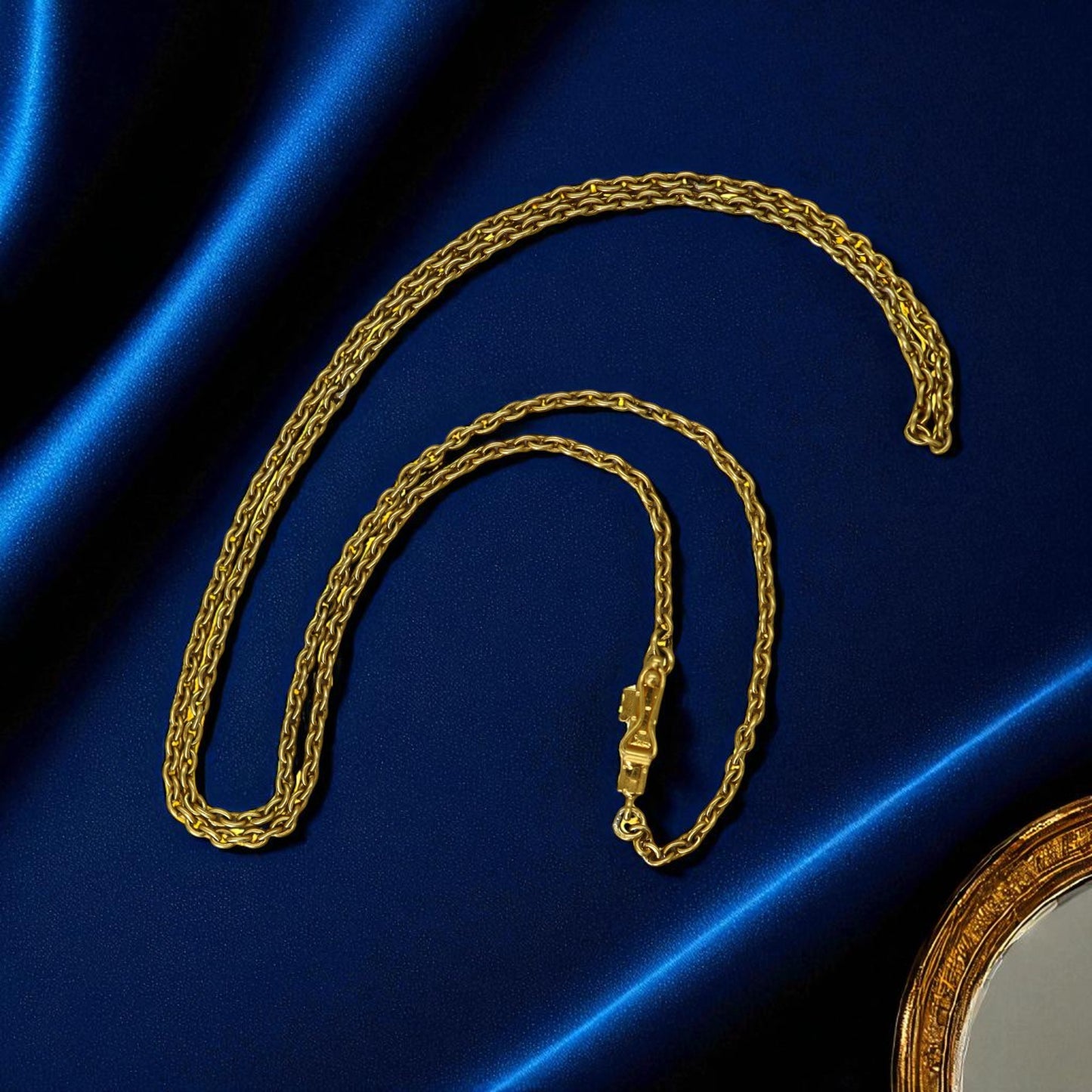 16.5" Vintage 14k Yellow Cable Chain - Petra Star