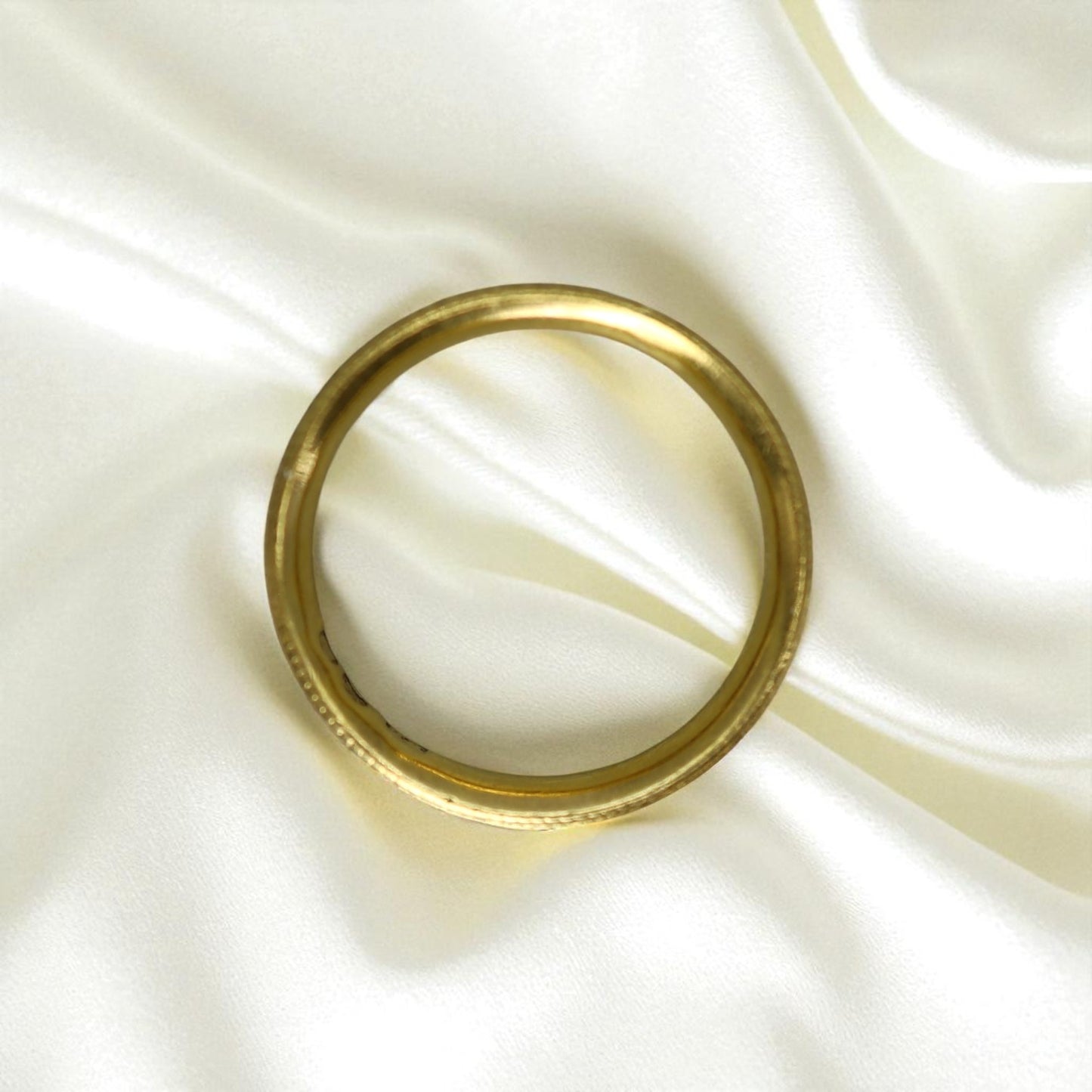 18k Gold & White-Enamel Georgian Memento Mori Mourning Ring - Petra Star