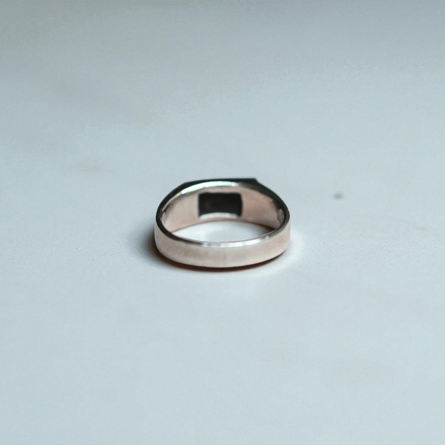 Estate Silver Lapis Ring, Blue Enamel Earrings & Pendant Set – Modernist Design, Circa 1990