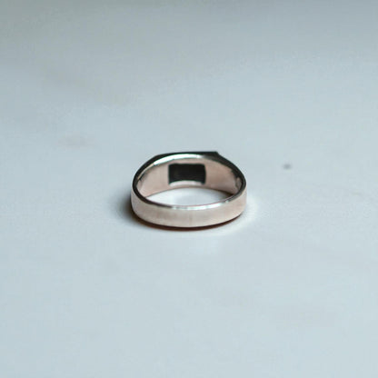 Estate Silver Lapis Ring, Blue Enamel Earrings & Pendant Set – Modernist Design, Circa 1990