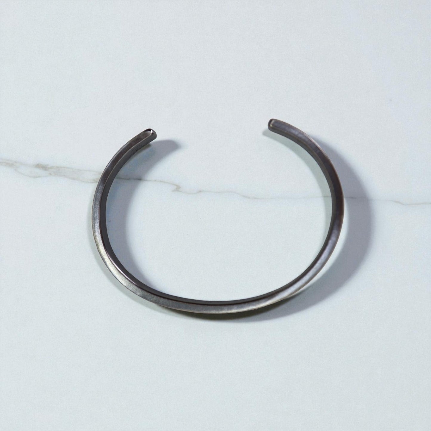 22k/18k Gold & Oxidized Silver-Dusted Narrow Cuff